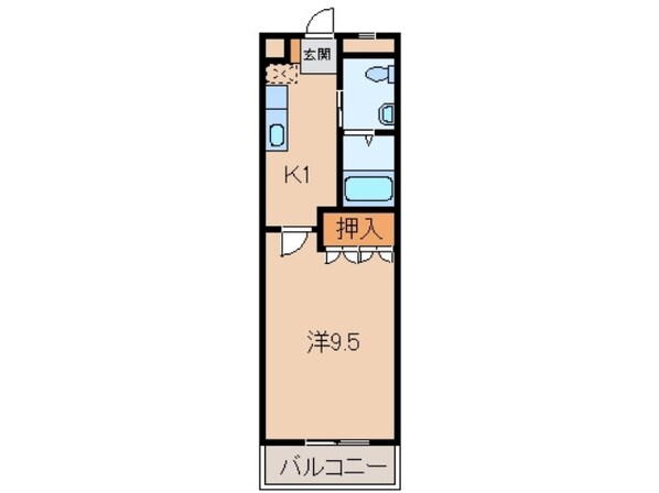 ヴィレッジ名草ＰＡＲＴⅡの物件間取画像